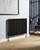 Kartell Toronto Black Horizontal Single Panel Radiator Front View