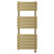 Athens Brushed Brass Flat Panel Digital Thermostatic Electric Heated Towel Rail Front View