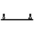 Athens Matt Black Flat Panel Digital Thermostatic Electric Heated Towel Rail Top Down View