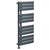 Basel Anthracite Flat Panel Digital Thermostatic Electric Heated Towel Rail Left Hand Side View