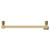Breda Brushed Brass Square Bar Digital Thermostatic Electric Heated Ladder Rail Top Down View