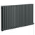 Bruges Horizontal Anthracite Electric Double Panel Radiator Left Hand Side View
