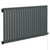 Bruges Horizontal Anthracite Electric Single Panel Radiator Left Hand Side View