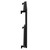 Bruges Horizontal Matt Black Digital Thermostatic Electric Single Panel Radiator Side on View
