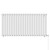 Bruges Horizontal White Electric Single Panel Radiator Front View