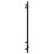 Cadiz Matt Black Flat Panel Digital Thermostatic Electric Heated Towel Rail Side on View