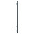 Cannes Anthracite Round Bar Digital Thermostatic Electric Heated Ladder Rail Side on View