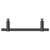 Bruges Matt Black 350mm Double Radiator Towel Rail Top Down View