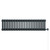 Copenhagen Horizontal Anthracite Digital Thermostatic Electric Quadruple Column Radiator Front on View