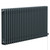 Copenhagen Horizontal Anthracite Electric Triple Column Radiator Left Hand Side View