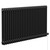 Copenhagen Horizontal Matt Black Electric Double Column Radiator Left Hand Side View