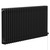 Copenhagen Horizontal Matt Black Electric Triple Column Radiator Left Hand Side View