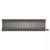 Copenhagen Horizontal Raw Metal Electric Quadruple Column Radiator Front View