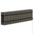 Copenhagen Horizontal Raw Metal Electric Quadruple Column Radiator Left Hand Side View