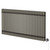 Copenhagen Horizontal Raw Metal Digital Thermostatic Electric Double Column Radiator Right Hand Side View