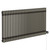 Copenhagen Horizontal Raw Metal Digital Thermostatic Electric Double Column Radiator Left Hand Side View