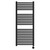 Dakar Anthracite Curved Digital Thermostatic Electric Heated Towel Rail Front View