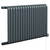 Eindhoven Vertical Anthracite Digital Thermostatic Electric Single Panel Radiator Left Hand Side View