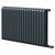 Eindhoven Vertical Anthracite Electric Double Panel Radiator Right Hand Side View