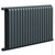 Eindhoven Vertical Anthracite Electric Double Panel Radiator Left Hand Side View