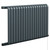 Eindhoven Vertical Anthracite Electric Single Panel Radiator Left Hand Side View