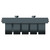 Eindhoven Vertical Anthracite Double Panel Radiator Top Down View