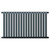 Eindhoven Horizontal Anthracite Single Panel Radiator Front View