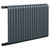 Eindhoven Horizontal Anthracite Single Panel Radiator Left Hand Side View