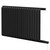 Eindhoven Vertical Matt Black Electric Single Panel Radiator Right Hand Side View
