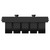 Eindhoven Vertical Matt Black Double Panel Radiator Top Down View