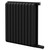 Eindhoven Vertical Matt Black Electric Double Panel Radiator Right Hand Side View