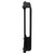 Eindhoven Vertical Matt Black Electric Double Panel Radiator Side on View