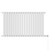 Eindhoven Vertical White Digital Thermostatic Electric Double Panel Radiator Front View