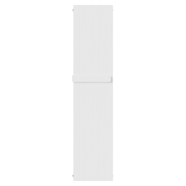 Cordoba White 1600mm x 360mm Single Panel Radiator with Towel Rail Front View