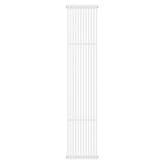 Funchal White 1800mm x 360mm Single Panel Radiator Front View