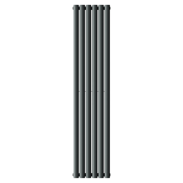 Bruges Vertical Anthracite Double Panel Radiator Front View