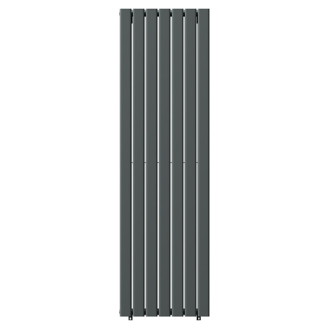 Hannover Vertical Anthracite Double Panel Radiator Front View