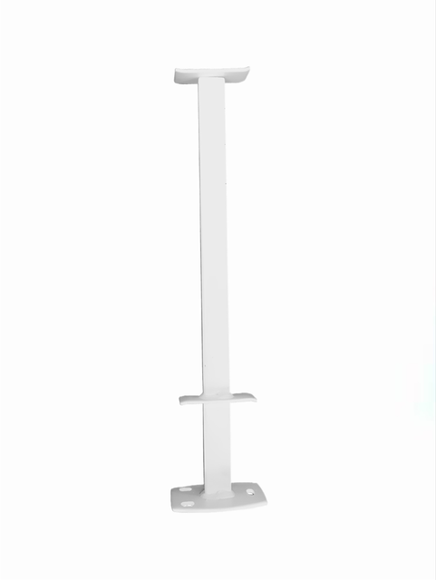Kartell K-Rad White 400mm Type 22 Floor Mounted Radiator Bracket - FB400 Front View