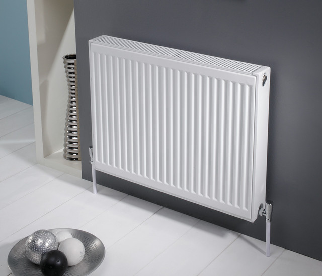 Kartell K-Rad Kompact White 750mm Type 21 Double Panel Radiator Front View