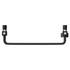 Monaco Matt Black Curved Digital Thermostatic Electric Heated Ladder Rail Top Down View