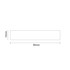 Cosytoes White Touch Screen Underfloor Heating System Thermostat Top Down Product Measurements