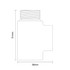 Alves Anthracite Dual Fuel Conversion Kit T Piece Side on Product Measurements