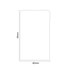 Alves Brushed Brass 25mm Electric Heating Element Cover Side on Product Measurements