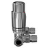 Alves Round Chrome Corner Thermostatic Radiator Valves Side on View