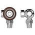 Alves Wooden Head Chrome Corner Traditional Thermostatic Radiator Valves Top Down View