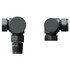 Alves Round Anthracite Corner Radiator Valves Top Down View