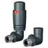 Alves Anthracite Corner Thermostatic Radiator Valves Left Hand Side View