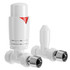 Alves White Straight Thermostatic Radiator Valves Left Hand Side View