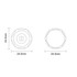 Alves Anthracite Blanking Plug and Bleed Valve Top Down Product Measurements