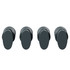 Bruges Set of 4 Anthracite Horizontal Radiator Brackets Front View
